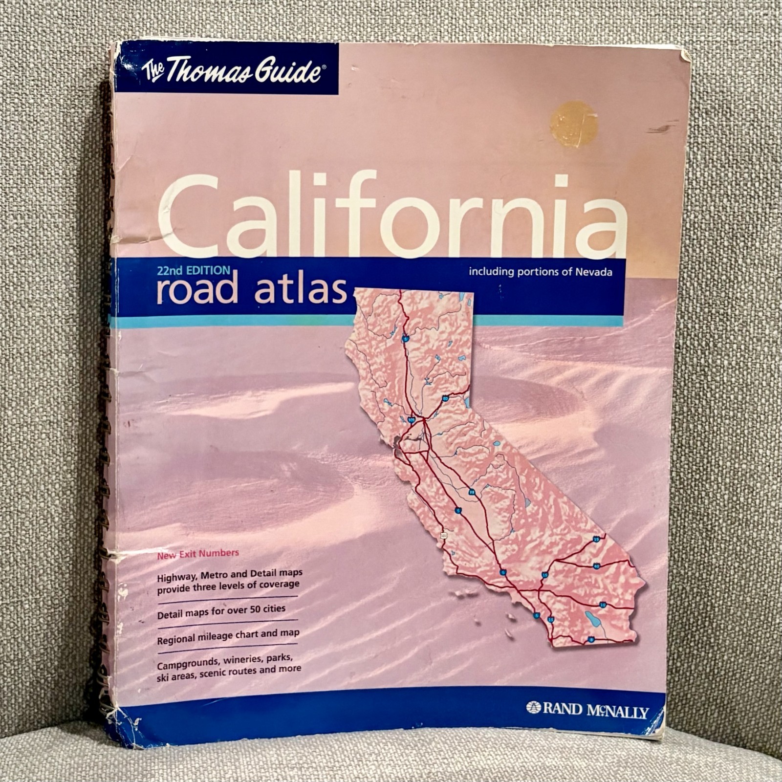 Thomas Guide California Road Atlas 22nd Ed Including Portions of Nevada Spiral