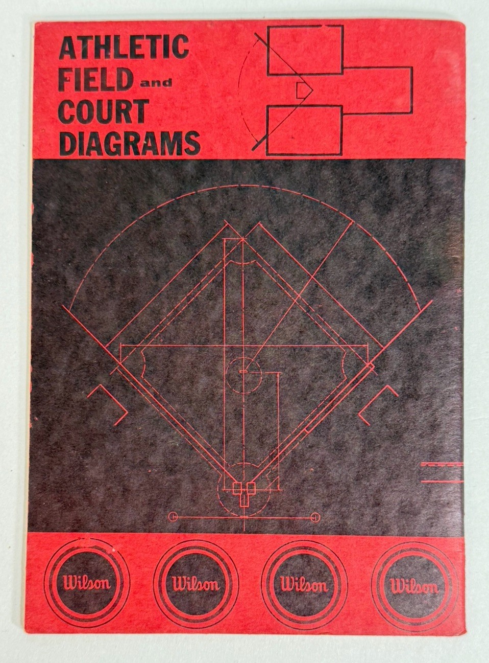 Wilson Sporting Goods 1966 Athletic Field and Court Diagrams 22nd Revised Ed Vtg