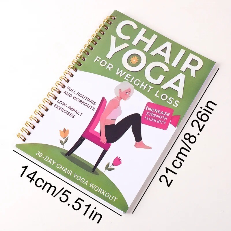 30 Day Chair Yoga Guide for Seniors Over 60 Strength Balance Book
